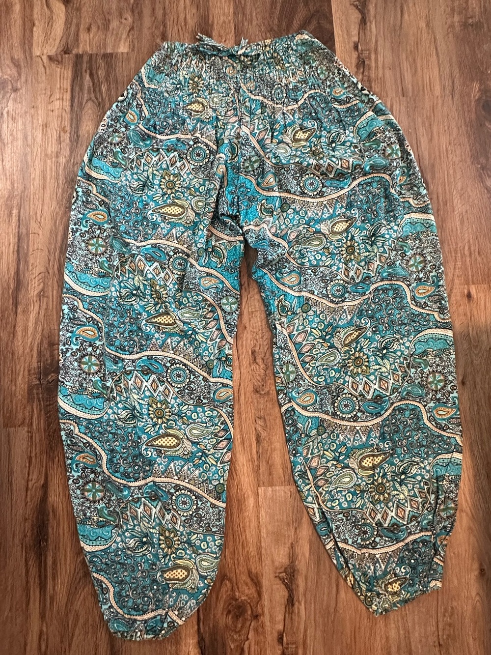 Turquoise Paisley Bohemian Harem Pants ✨🦋✨
